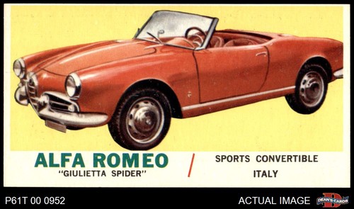 1961 topps sports cars - 1961,