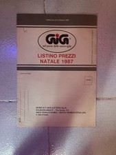 LISTINO PREZZI GIG NATALE 1987