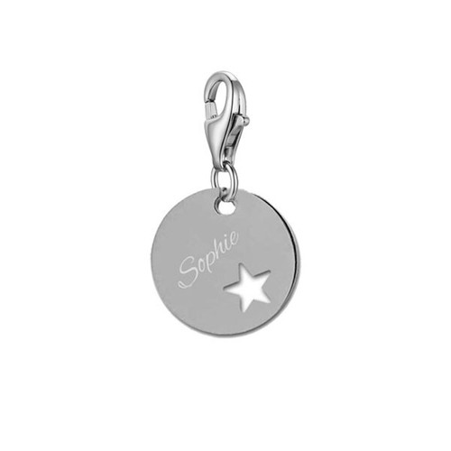 Charm ciondolo piastra - piastra, incisa