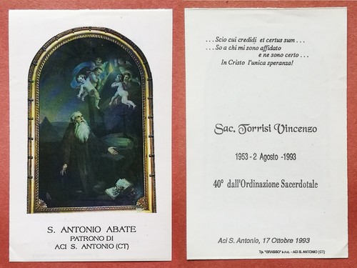 Santino holy card - holy, s