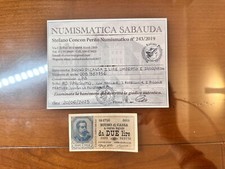 BUONO DI CASSA 2 LIRE UMBERTO