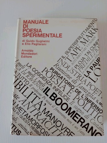 Manuale poesia sperimentale - manuale,