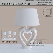Lampada tavolo cuore - tavolo,