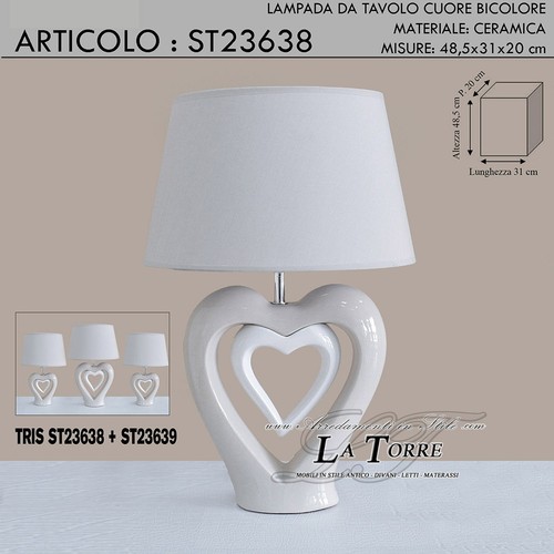 Lampada tavolo cuore - lampada,