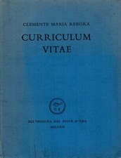 CURRICULUM VITAE - Clemente Mario Rebora - All'Insegna del Pesce d'Oro - 1955