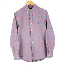 Polo Ralph Lauren uomo camicia vestibilità classica a quadri TG M (T7907)