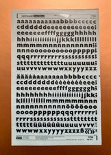 LETRASET 1734 GILL EXTRA BOLD 48pt transfer lettere di grattugia NUOVO