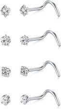 4 Pezzi Piercing Naso
