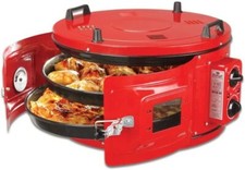 TURCO Itimat Griglia Elettrica Roster Forno Rotondo BARBECUE 32L DOPPIO Vassoio Mix Griglia 