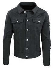 Giubbotto di jeans uomo nero