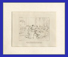 AMORI DI PSICHE E CUPIDO, di  RAFFAELLO , litografia n.12 , 1872