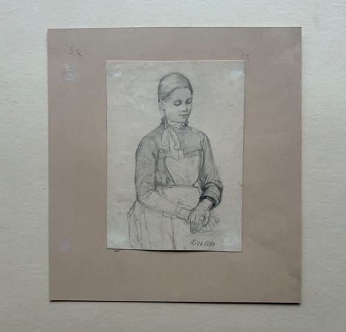 Disegno 1888 ritratto ragazza - disegno,