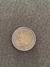 Moneta Dante Alighieri 2 euro anno 2002 Rara