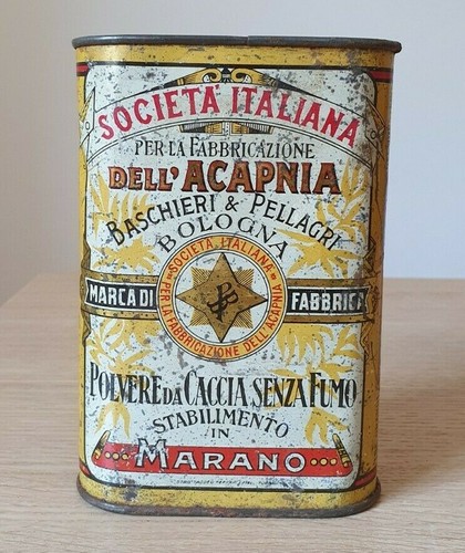 Antica scatola latta - antica,