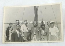 FOTO MILITARE CARTOLINA CREMONA FARINACCI IN BARCA FIUME PO 1935-40C
