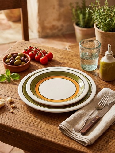 Set piatti vintage ceramica - vintage,