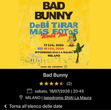 Biglietti Bad Bunny Milano 18