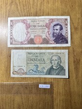 LOTTO 2 BANCONOTE LIRE 5000