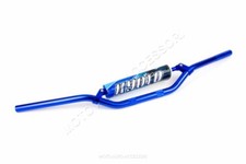 MANUBRIO BLU MOTO CROSS ENDURO PIEGA BASSA 22 ERGAL 7/8" ALLUMINIO PARACOLPI