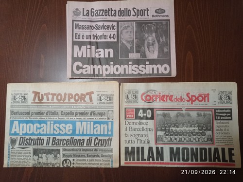 Milan campione europa 1994 - milan, d'europa