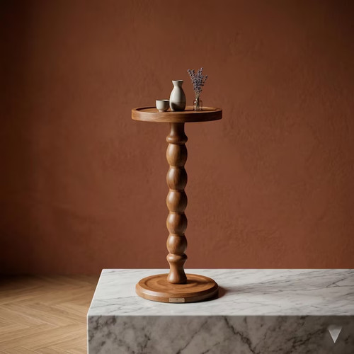 Tavolo con piedistallo - , a