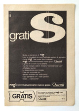 Pubblicita' Tagliando Gioco Nogi Quercetti Campione Advertising Vintage 1968(T6)