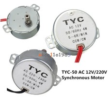 Motore sincrono TYC-50 AC 12V/220V 5/6RPM 50/60Hz 4W CW/CCW per microonde