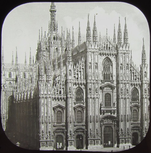 Glass magic lantern slide - lantern,