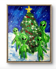 Quadro natalizio arte moderna