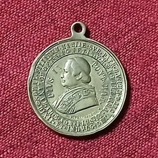 MEDAGLIA  PIO IX PAPA
