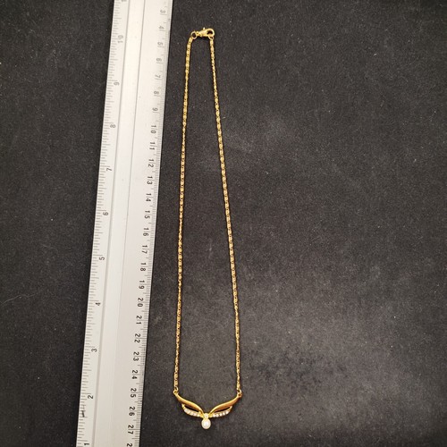 Collana catena dorata con - collana,
