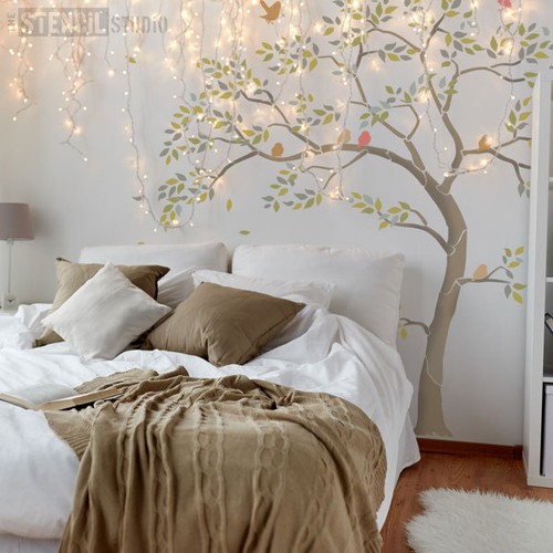 Confezione stencil albero - confezione,