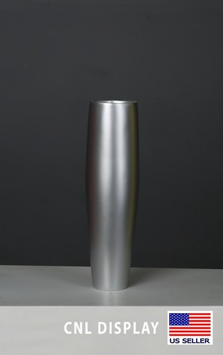 Vaso fibra vetro argento - vetro,