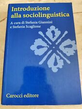 Giannini, Scaglione - Introduzione alla sociolinguistica, Carocci 9788843023967