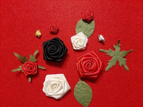 Fiori del nastro rose - del,