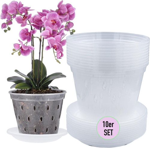 Set vasi per orchidee - di, 10