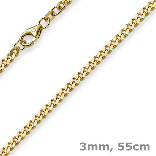 3mm collana catena - catena, gourmette