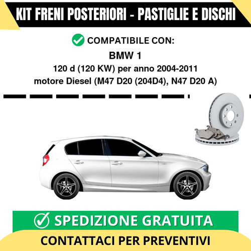 Kit freni posteriori per - kit, bmw