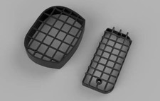 COPPIA GRIGLIA PARASASSI MASCHERINA FARO ANTERIORE POSTERIORE PIAGGIO CIAO NERA