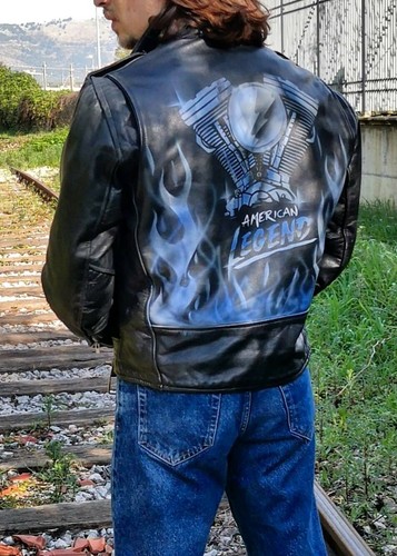 Giubbotto biker american - giubbotto,