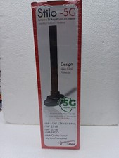 ANTENNA TV A STILO NERA AMPLIFICATA DA INTERNO CON FILTRO LTE GBS GUADAGNO 25dB