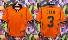 Maglia Calcio Nazionale Olanda Stam #3 1998 Home Nike Uomo XS