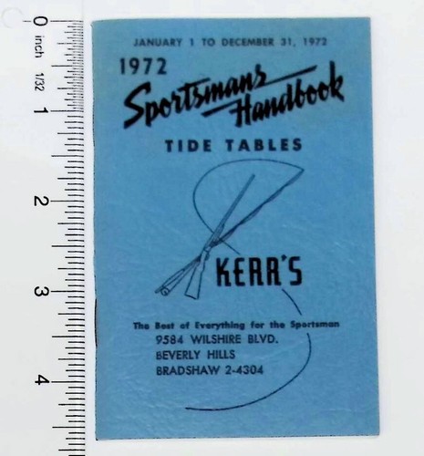 1972 sportsman tide tables - sportsman's,
