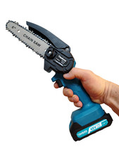 Elettrosega a batteria Makota Mini Motosega 6 pollici tagliarami 48V 2 Batterie