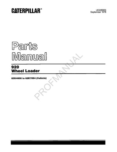 Manuale catalogo ricambi - , pala