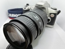 ex4 Canon EOS Kiss 35mm reflex pellicola fotocamera + obiettivo SIGMA70-300mm...