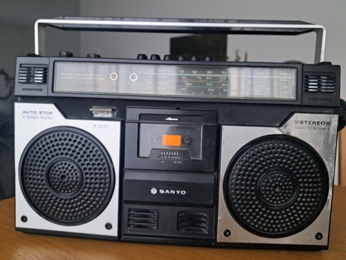 Stereo boombox vintage sanyo - vintage, m