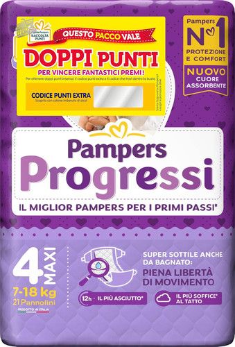 Pampers progressi maxi - pampers, taglia
