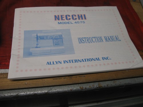 Necchi 4575 manuale istruzioni - 4575,