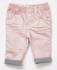 Jeans rosa glitterato per